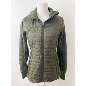 Lululemon First Mile Quilted Jacket Green